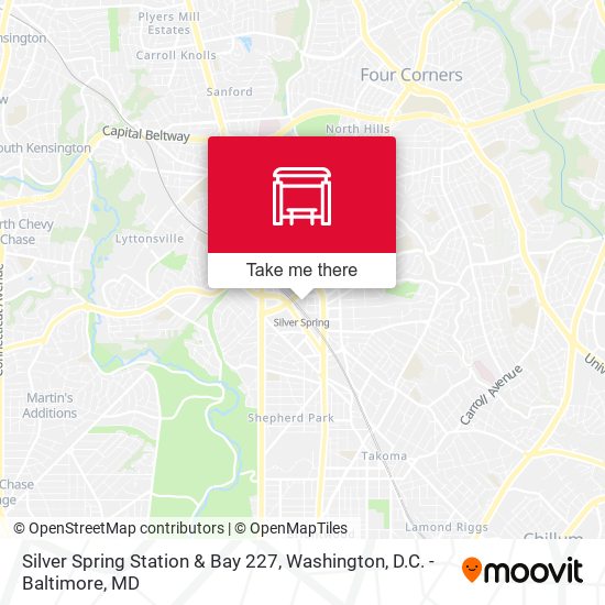 Mapa de Silver Spring Station & Bay 227