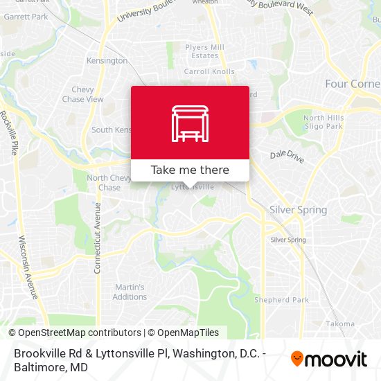 Mapa de Brookville Rd & Lyttonsville Pl