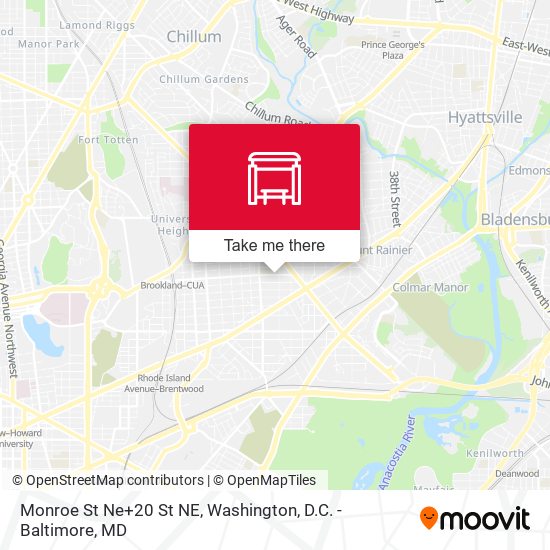 Mapa de Monroe St Ne+20 St NE