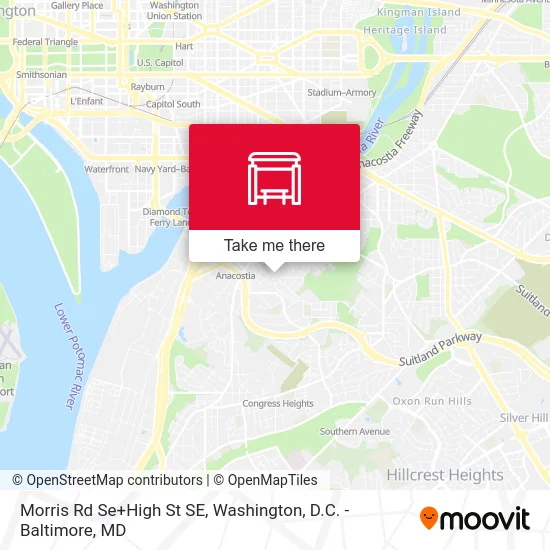Morris Rd Se+High St SE map