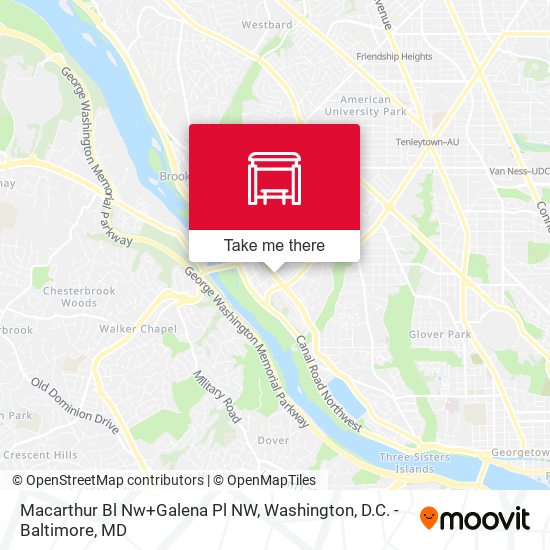 Macarthur Bl Nw+Galena Pl NW map