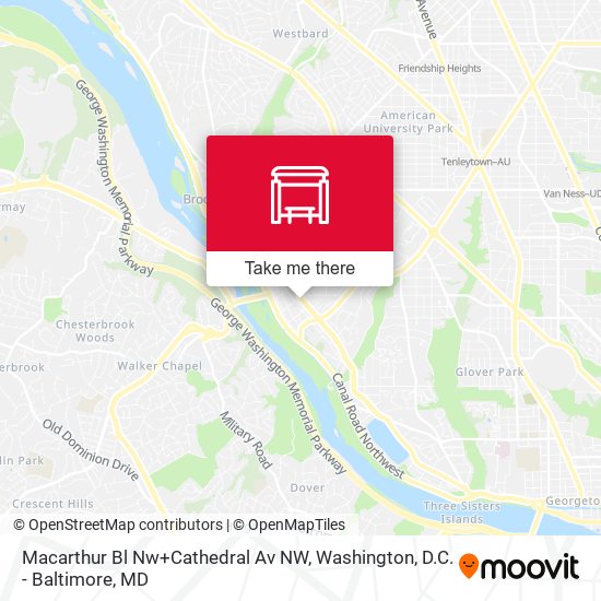 Macarthur Bl Nw+Cathedral Av NW map