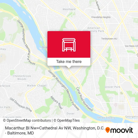 Macarthur Bl Nw+Cathedral Av NW map