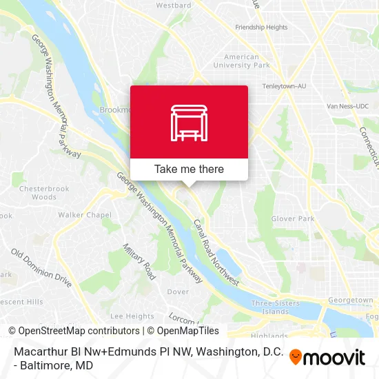 Macarthur Bl Nw+Edmunds Pl NW map