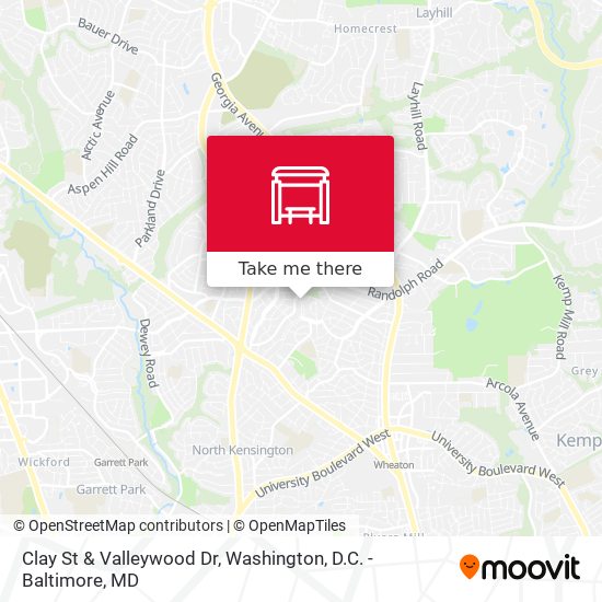 Mapa de Clay St & Valleywood Dr