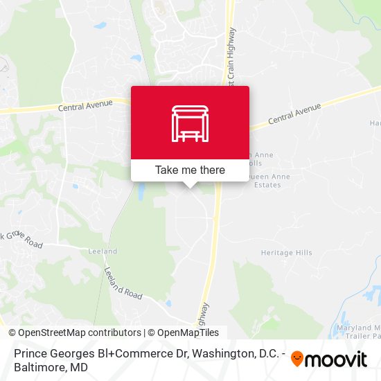 Mapa de Prince Georges Bl+Commerce Dr