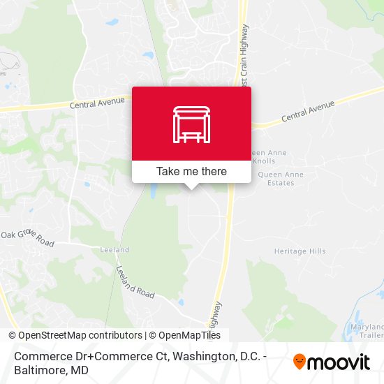 Commerce Dr+Commerce Ct map