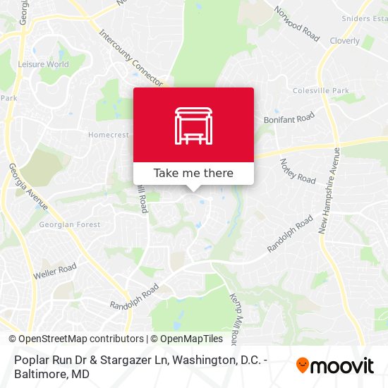 Poplar Run Dr & Stargazer Ln map