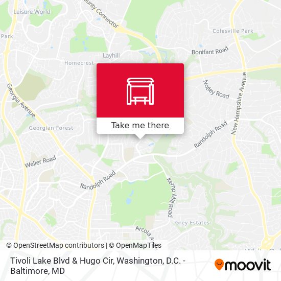 Tivoli Lake Blvd & Hugo Cir map