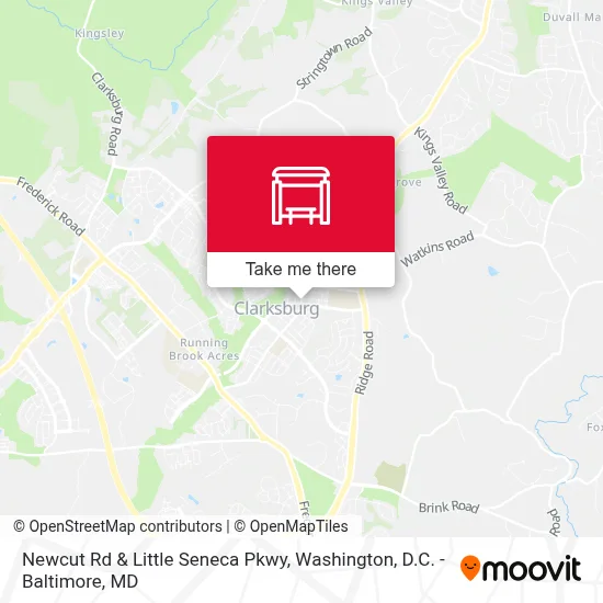 Newcut Rd & Little Seneca Pkwy map