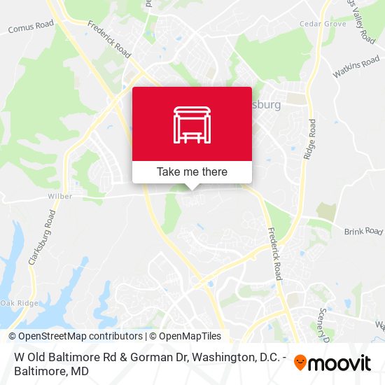 W Old Baltimore Rd & Gorman Dr map