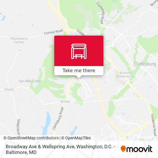 Broadway Ave & Wellspring Ave map