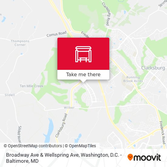 Broadway Ave & Wellspring Ave map