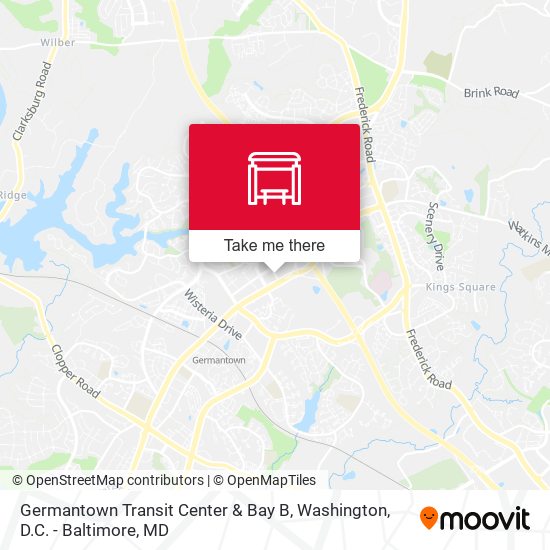 Mapa de Germantown Transit Center & Bay B