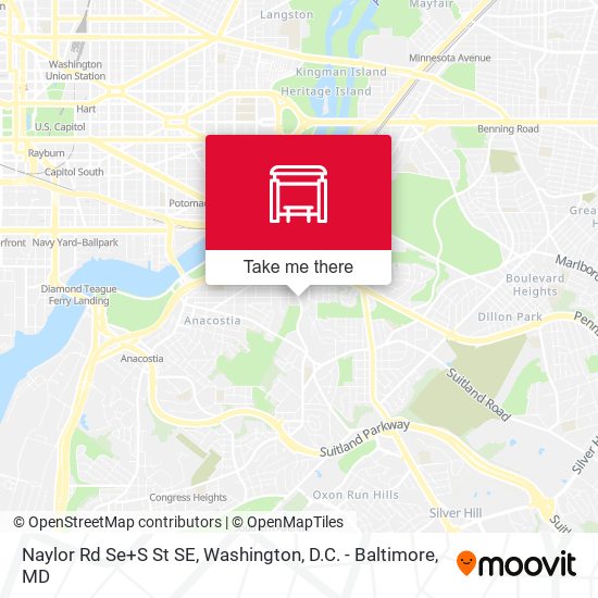 Naylor Rd Se+S St SE map