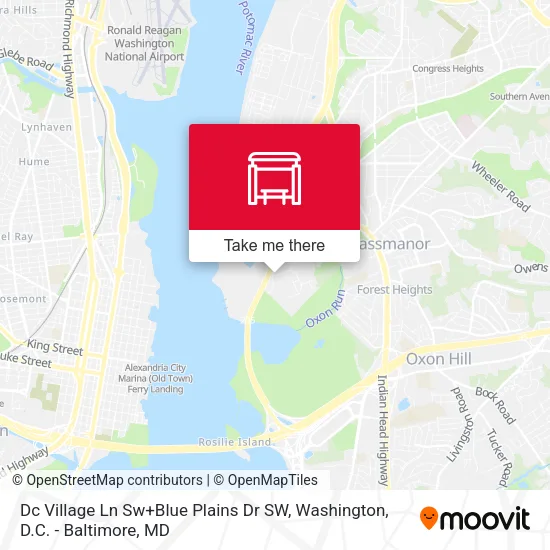 Dc Village Ln Sw+Blue Plains Dr SW map
