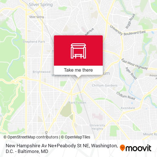 New Hampshire Av Ne+Peabody St NE map