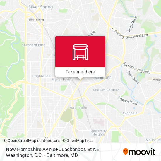 New Hampshire Av Ne+Quackenbos St NE map