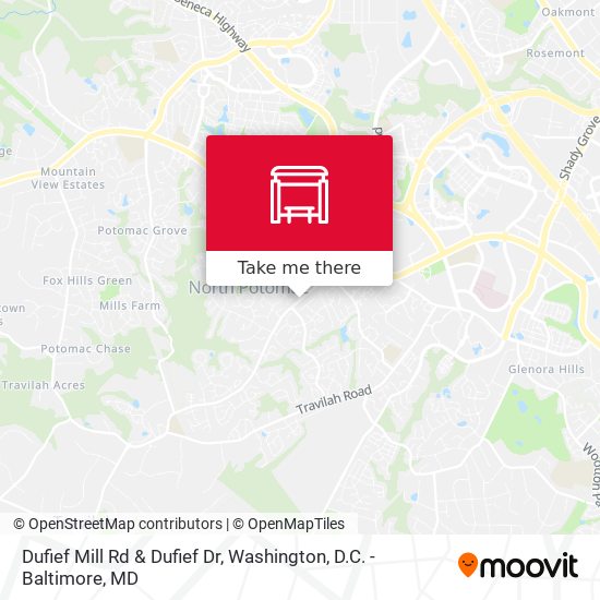 Dufief Mill Rd & Dufief Dr map