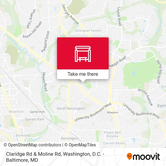 Claridge Rd & Moline Rd map