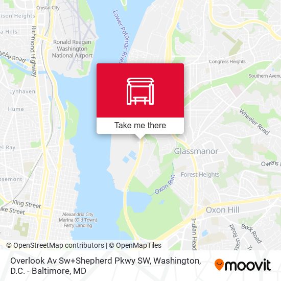 Mapa de Overlook Av Sw+Shepherd Pkwy SW