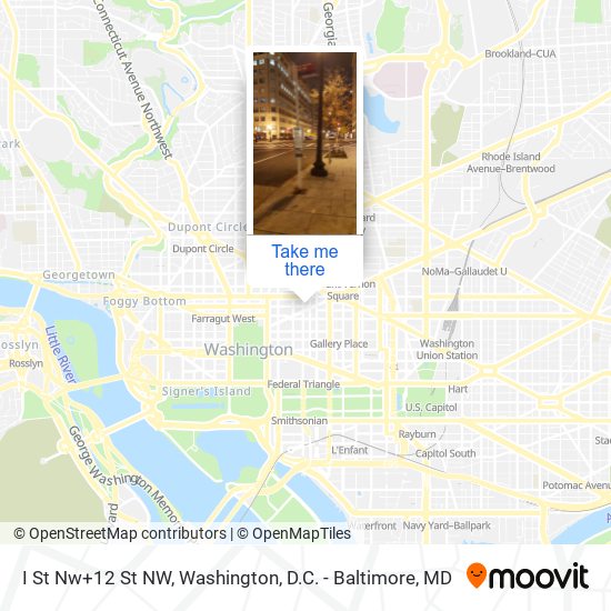 I St Nw+12 St NW map