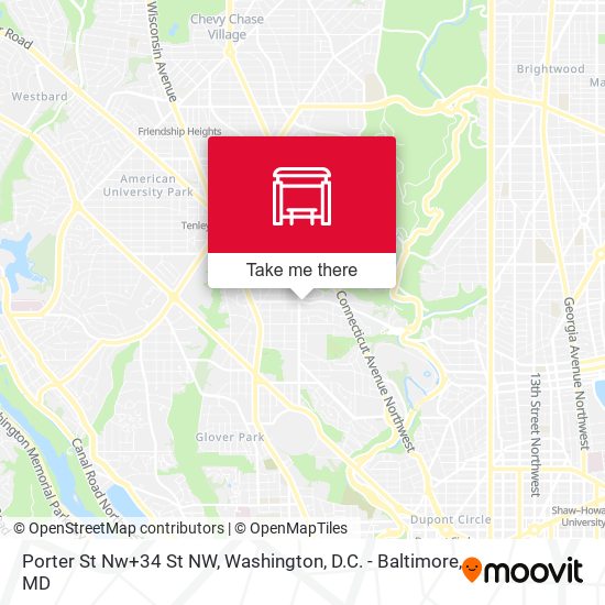 Porter St Nw+34 St NW map