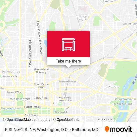 Mapa de R St Ne+2 St NE