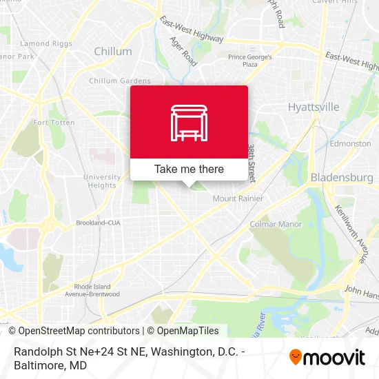 Randolph St Ne+24 St NE map