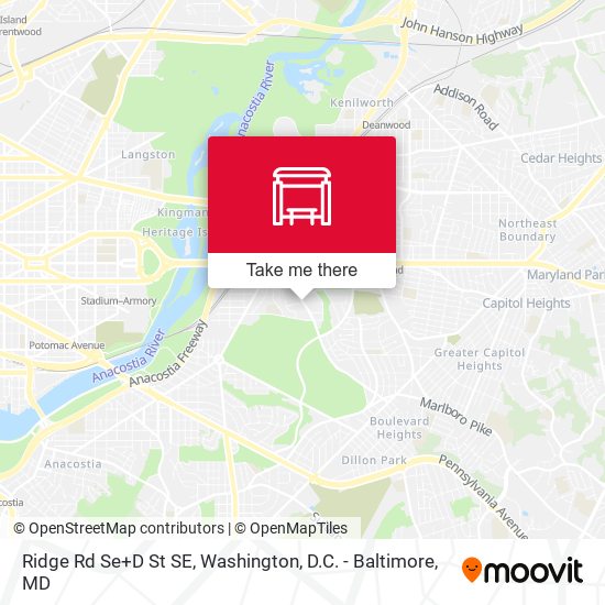 Ridge Rd Se+D St SE map