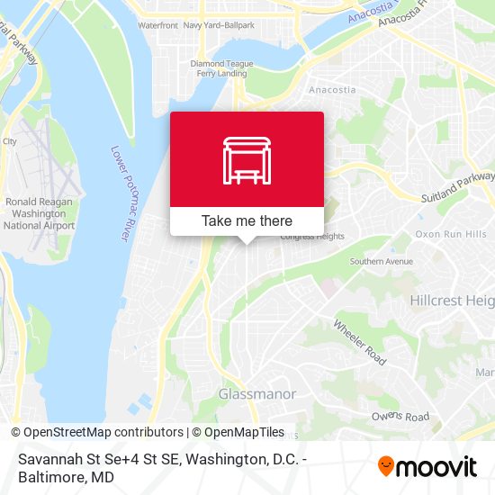 Savannah St Se+4 St SE map
