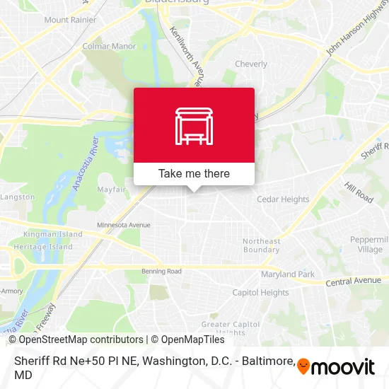 Sheriff Rd Ne+50 Pl NE map