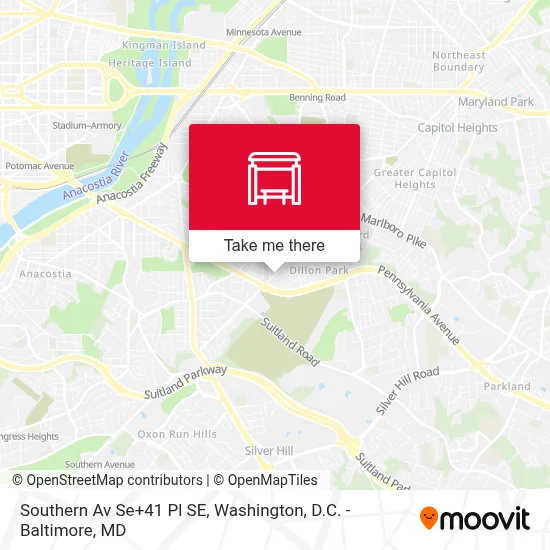 Southern Av Se+41 Pl SE map