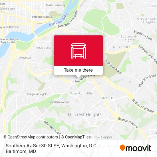 Southern Av Se+30 St SE map