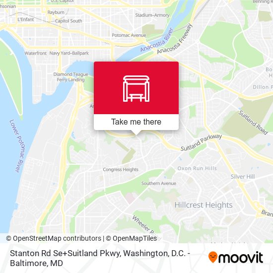 Mapa de Stanton Rd Se+Suitland Pkwy