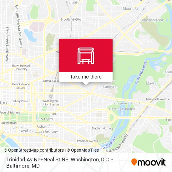 Trinidad Av Ne+Neal St NE map