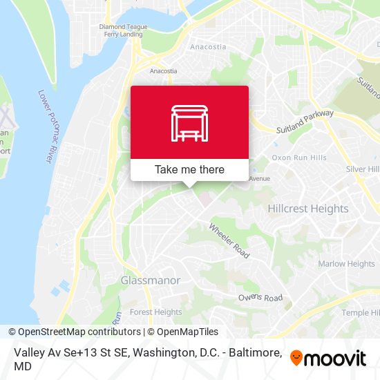 Mapa de Valley Av Se+13 St SE