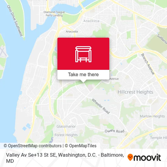 Valley Av Se+13 St SE map