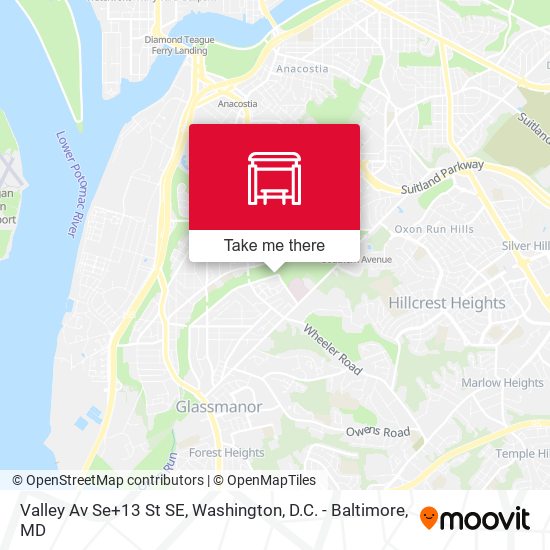 Valley Av Se+13 St SE map