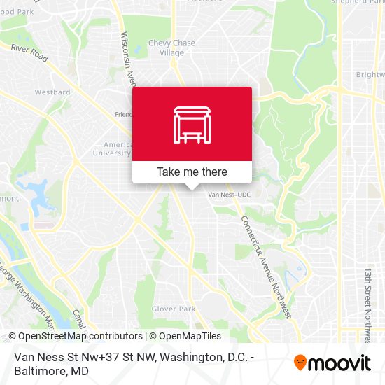 Van Ness St Nw+37 St NW map