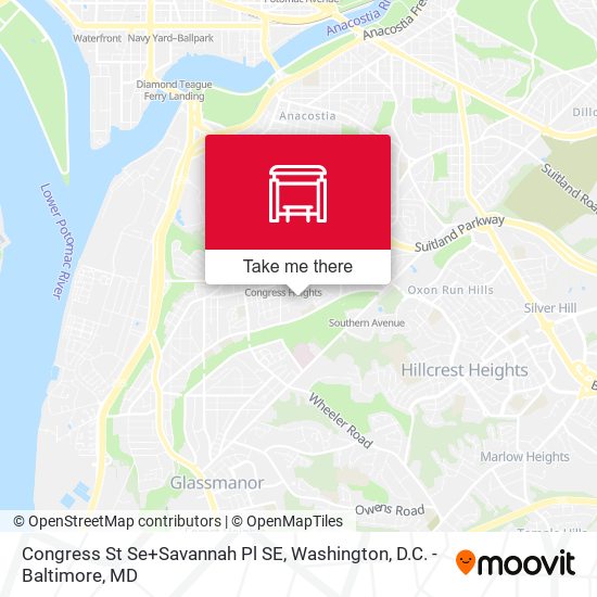 Mapa de Congress St Se+Savannah Pl SE