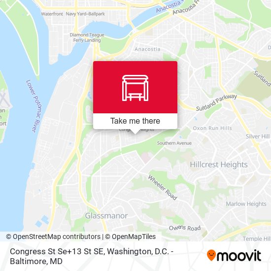 Mapa de Congress St Se+13 St SE