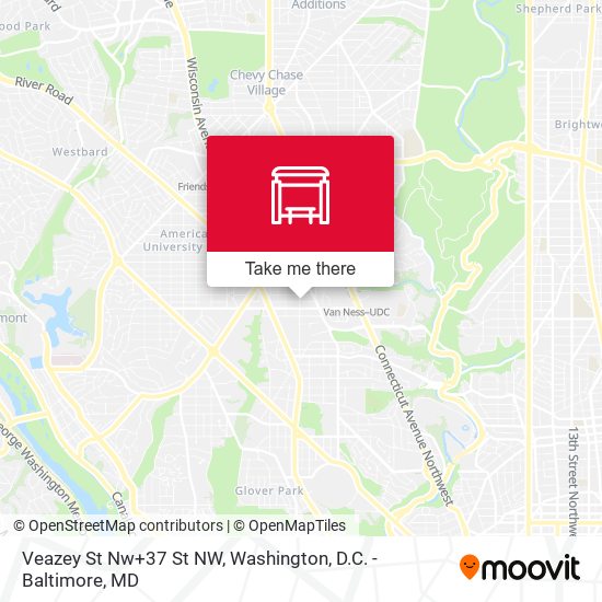 Mapa de Veazey St Nw+37 St NW