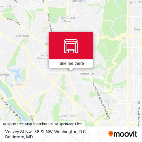 Mapa de Veazey St Nw+38 St NW