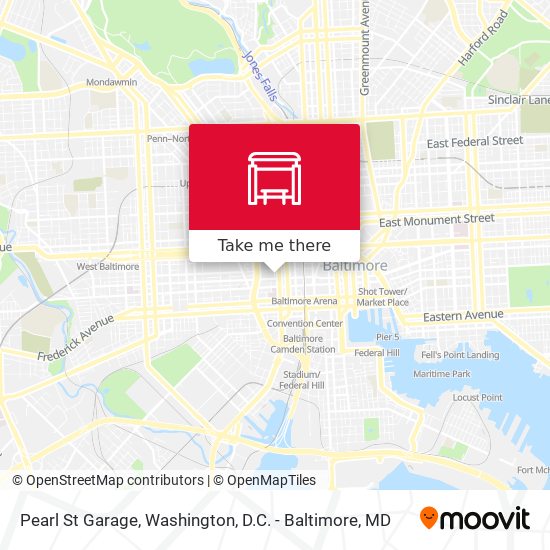 Mapa de Pearl St Garage