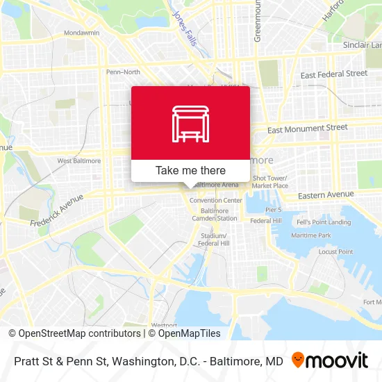 Mapa de Pratt St & Penn St