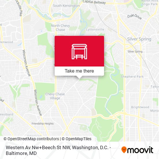Mapa de Western Av Nw+Beech St NW