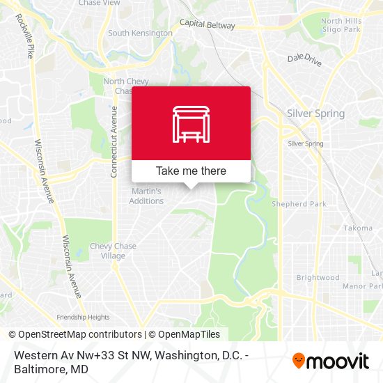 Mapa de Western Av Nw+33 St NW