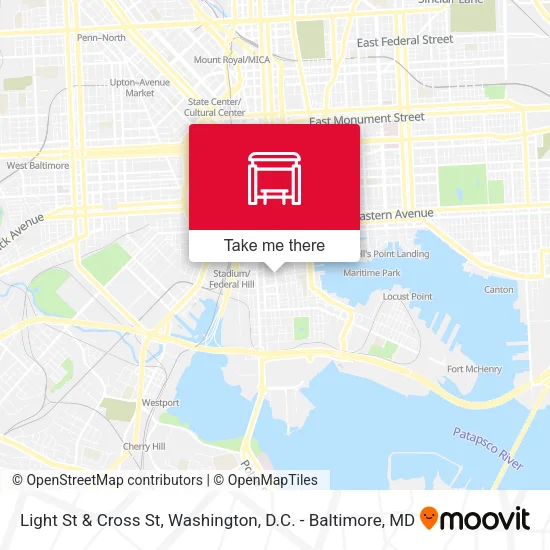 Light St & Cross St map