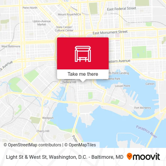 Light St & West St map